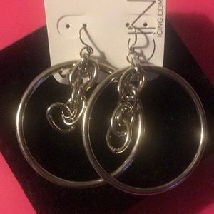 Gold Icing loop chain earrings